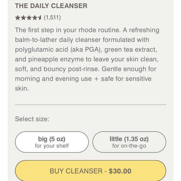 NWT - Rhode Skincare Set - Pineapple Refresh Cleanser & Barrier Restore Cream - Picture 5 of 9